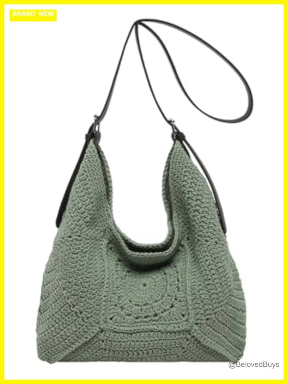 Crochet Bohemia Macrame Hobo Shoulder Bag Summer Beach Tote Purse